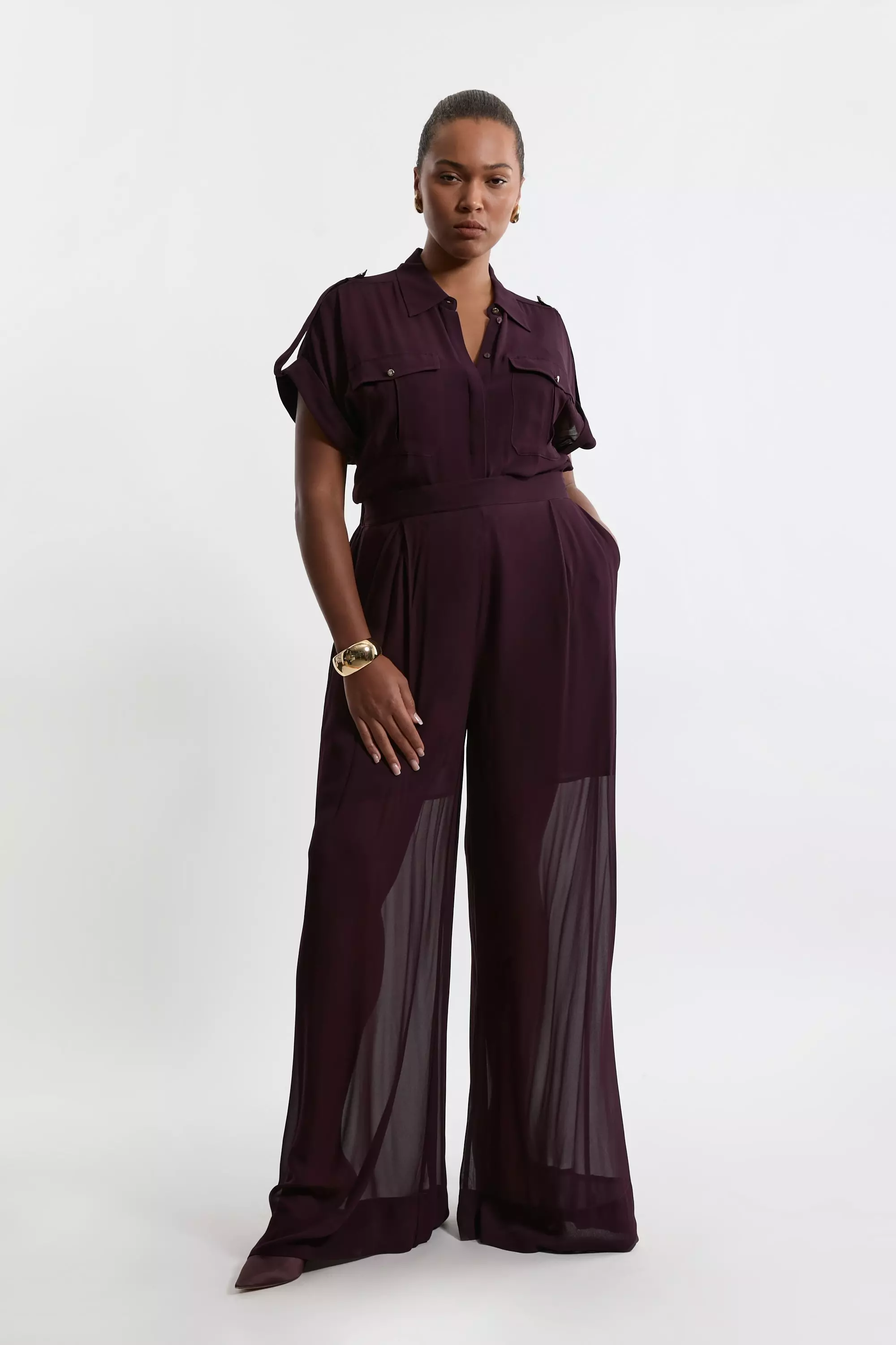 Karen millen purple jumpsuit online